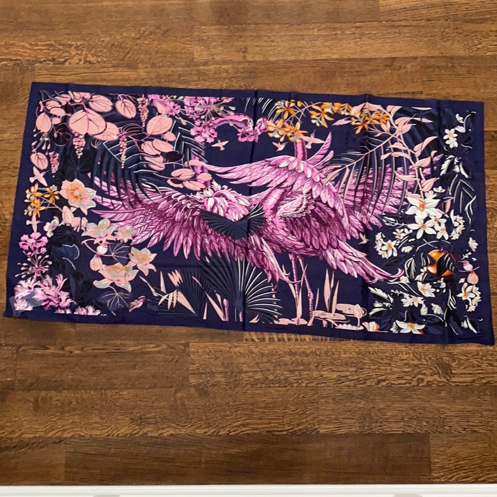 NWT Rare Hermes Flamingo Party Pareo